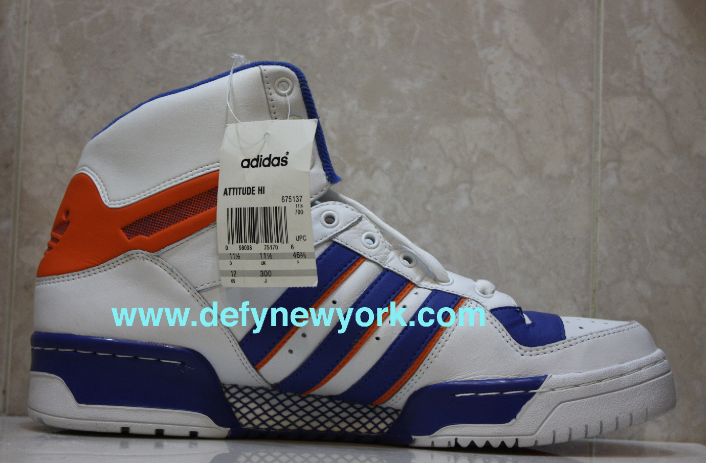 Adidas Attitude Hi 2001 Retro (White/Orange/Blue) : DeFY. New York ...