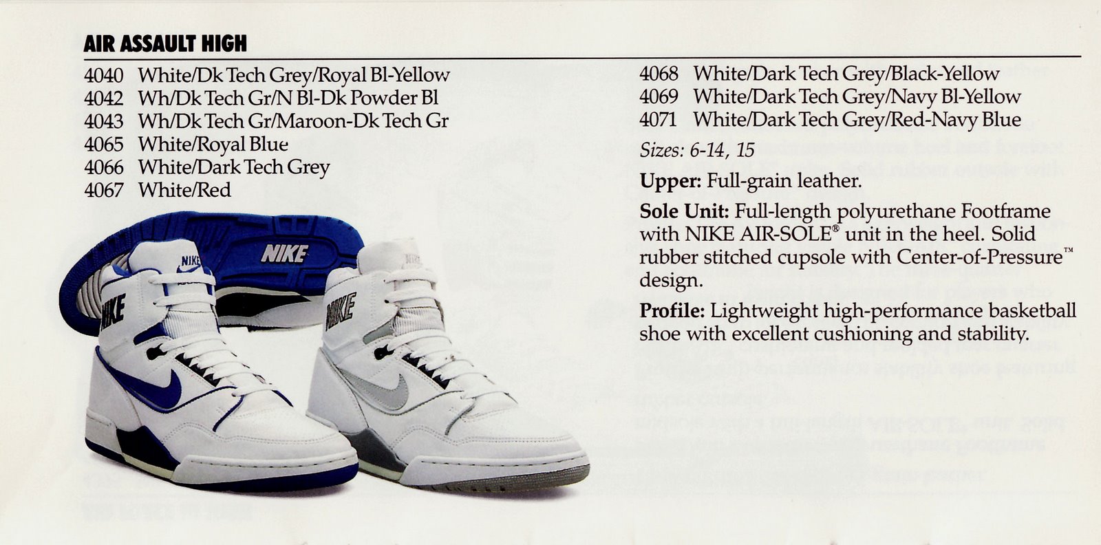 nike air assault high 1988