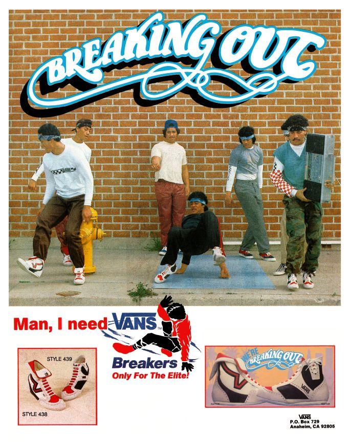 Vans Breakers Breakdancing Sneaker Ad 1984 DeFY. New YorkSneakers