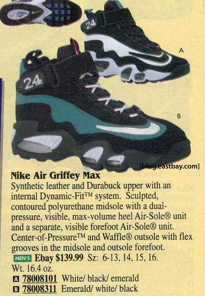 nike air griffey max 1 1996