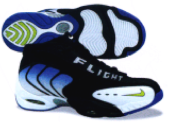 Indefinite minus Partially Nike Air Flight Vroomlicious Basketball Sneaker 1999