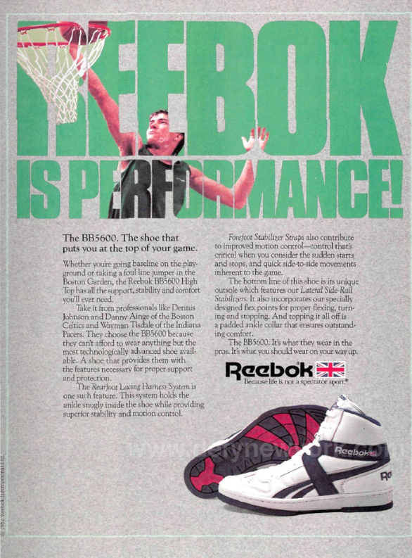 Reebok BB5600 Basketball Shoe 1987