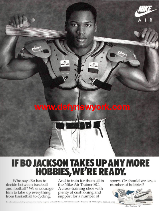 bo jackson cross trainers 1989