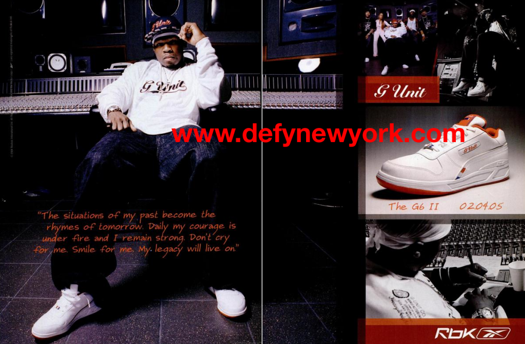 Reebok GUnit 50 Cent G6 II 2005 DeFY. New YorkSneakers,Music