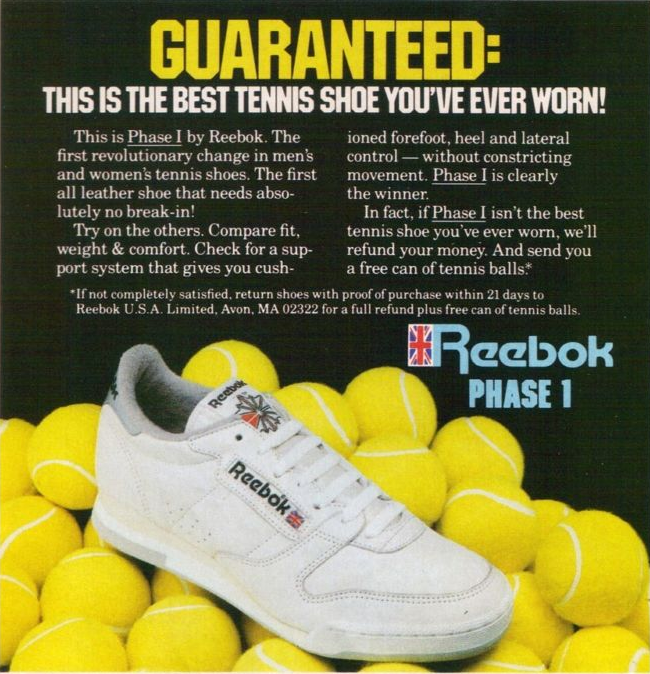 Reebok Phase 1 Tennis Shoe 1984