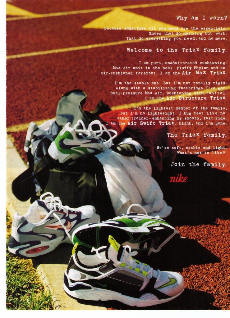 nike triax sneakers famil 1998