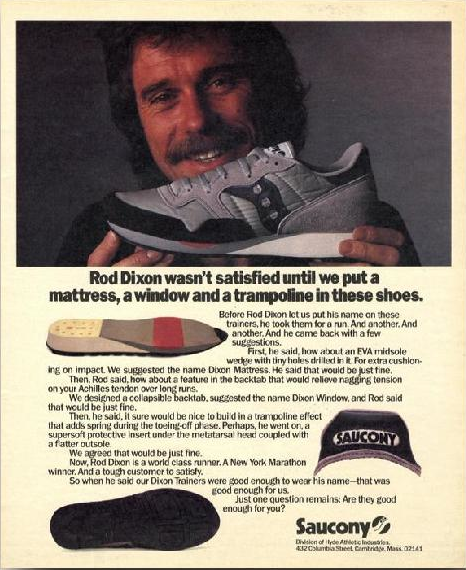 Saucony Rod Dixon Running Shoe 1984