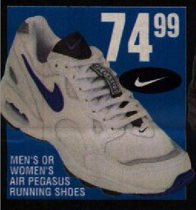 Nike Air Pegasus Running Shoe 1997