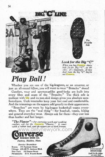 Converse Big “C” Line Broncho Sneakers 1924