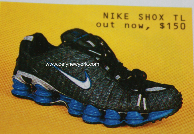 væske skæg Faktisk Nike Shox TL Running Shoe Black Blue 2003-2004