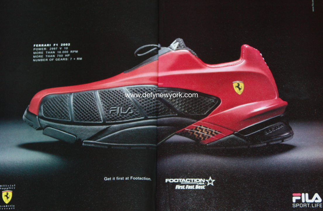 Lingvistik grøntsager ar Fila x Ferrari F1 High Speed Sneaker 2002
