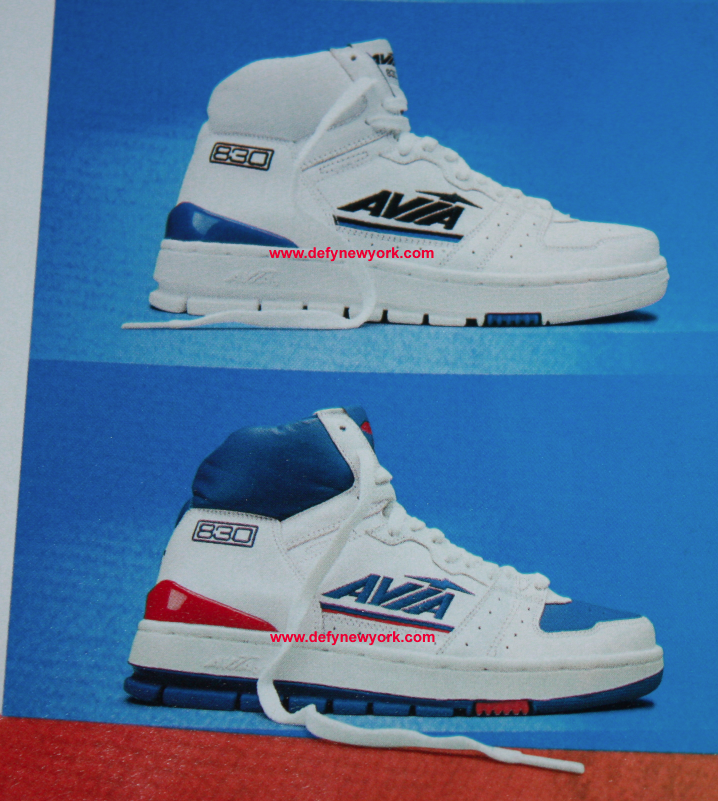 Avia 830 Retro Basketball Shoe White/Blue & White/Blue/Red 2003