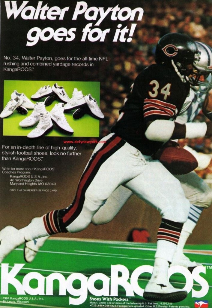 KangaRoos x Walter Payton Football Shoes 1984