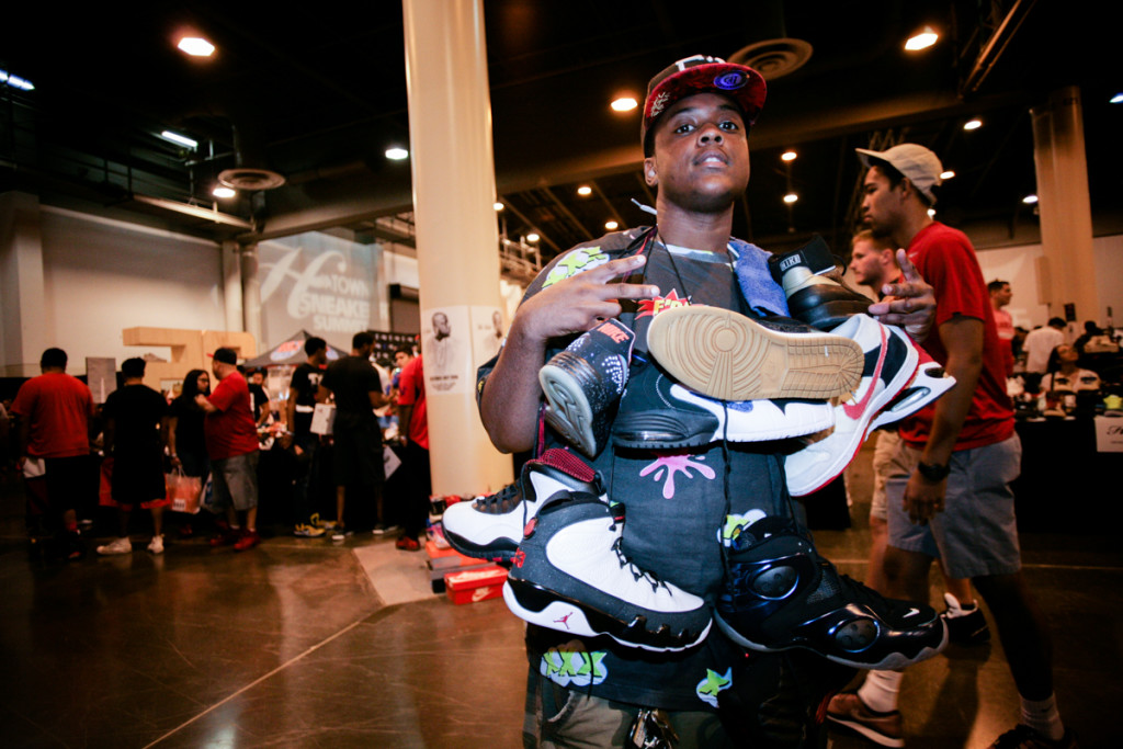 HOUSTON, TX - JULY 26: The HTown Sneaker Summit hosted the Summer edition of their bi-annual sneaker convention at the NRG Center on July 26, 2015 in Houston, Texas. (Photo by Marco Torres/HoustonPress)