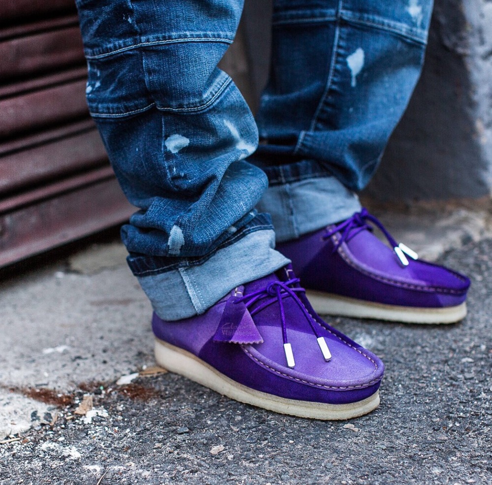 wallabee shoes 90s purple